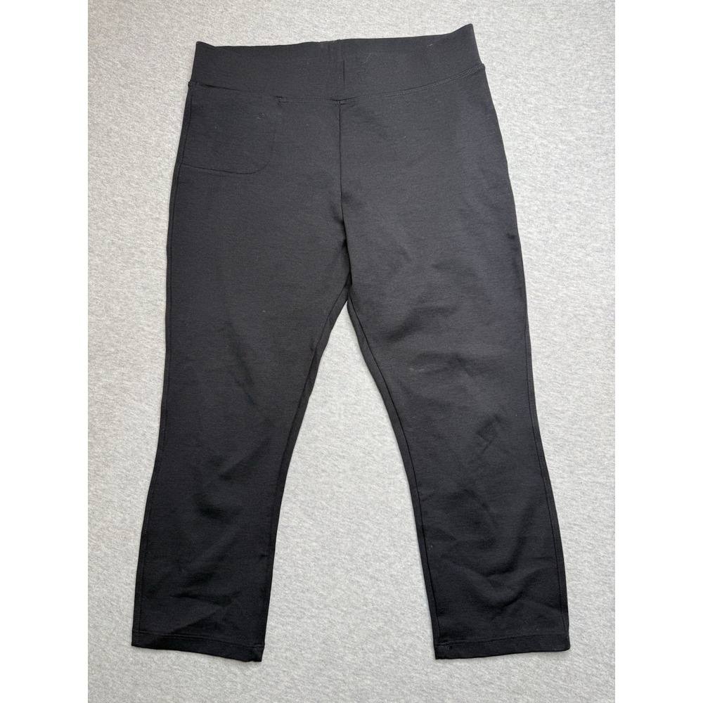 American Giant Pants Womens 4 Black No BS Ponte Pull On Stretch Leggings